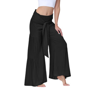 High-waisted Drapey Wide-legged Pants