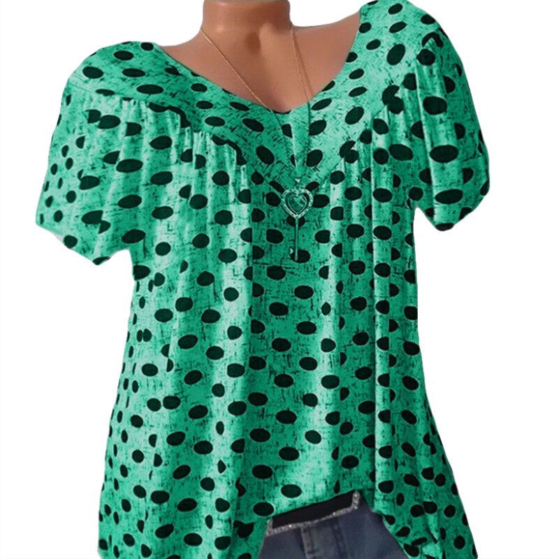 Round Neck and Dots T-shirt