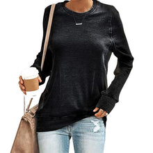 Load image into Gallery viewer, Crew Neck Solid Color Sweatshirt
