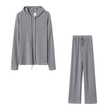 Load image into Gallery viewer, Long Sleeve Loose Hooded Casual 2 Piece Set
