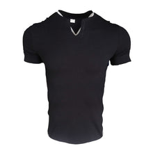 Load image into Gallery viewer, Short-sleeved V-neck athletic t-shirt
