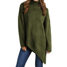 Load image into Gallery viewer, Irregular Turtleneck Sweater
