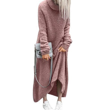 Load image into Gallery viewer, Solid Color Turtleneck Dress
