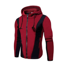 Load image into Gallery viewer, Mens Fleece Jackets Contrast Hoodies
