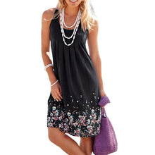 Load image into Gallery viewer, Sleeveless Printed Loose Dress
