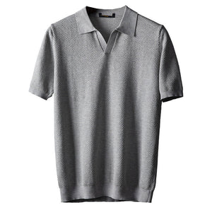 TOM HARDING KNITTED POLO SHIRT