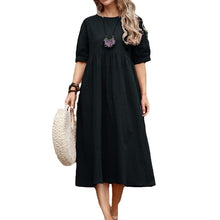 Load image into Gallery viewer, Loose Cotton Linen Dress
