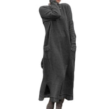 Load image into Gallery viewer, Long Crew Neck Pullover Knit Dress
