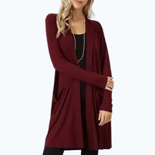Load image into Gallery viewer, Women&#39;s Long-sleeved Mid-length Cardigan Jacket
