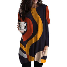 Load image into Gallery viewer, Contrast Geometric Pattern Sweater
