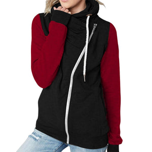 Turtleneck Zipped Fleece Sweatshirt