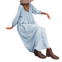 Load image into Gallery viewer, Women&#39;s Cotton Linen Dress
