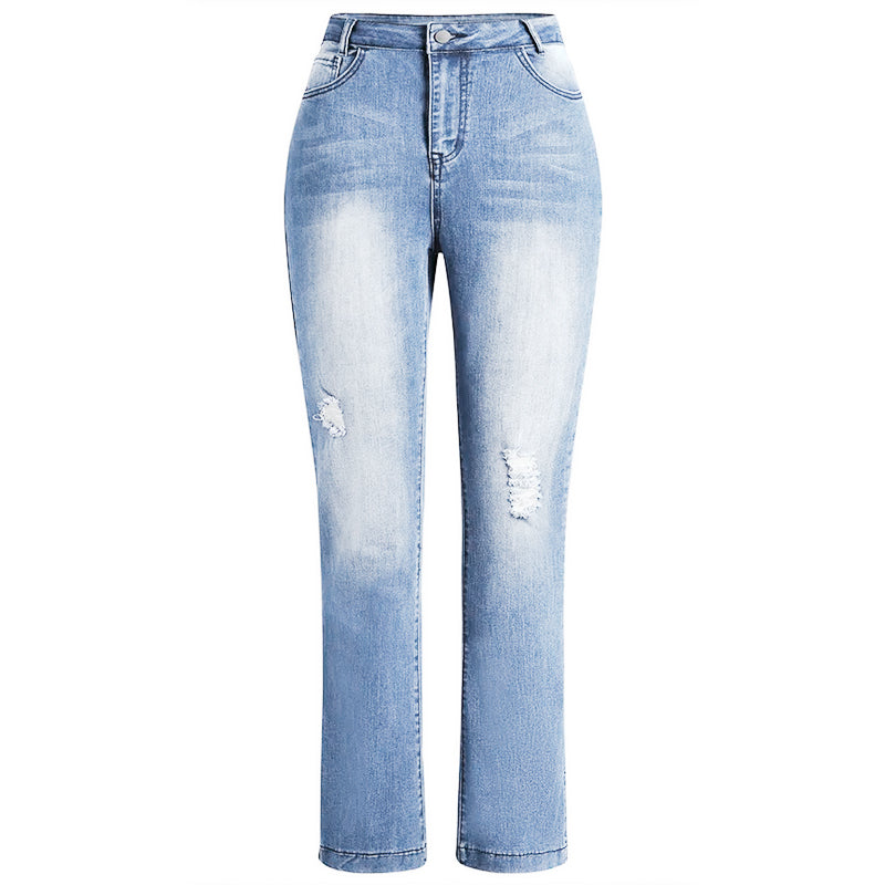 Shredded Flare Jeans