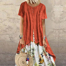 Load image into Gallery viewer, Elegant Cotton And Linen Dress
