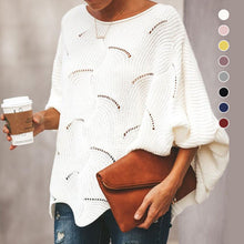 Load image into Gallery viewer, Pullover Sweater Jumper Hollow Out Knitted
