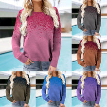 Load image into Gallery viewer, Crewneck Ink-dot Print Sweatshirt
