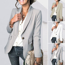 Load image into Gallery viewer, Solid Color Pocket Blazer
