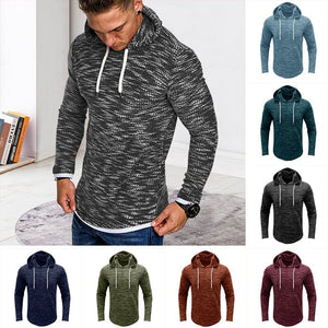 Men's Fall Long Sleeve Hooded T-Shirt