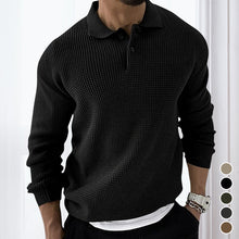 Load image into Gallery viewer, Waffle Lapel Sweater
