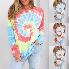 Load image into Gallery viewer, Women&#39;s Loose Tie Dye Top
