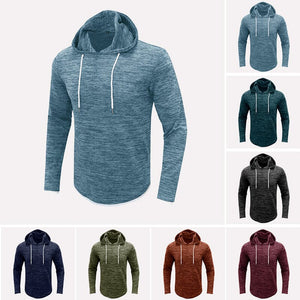 Men's Fall Long Sleeve Hooded T-Shirt