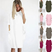 Load image into Gallery viewer, Loose Swing Panel Long Dress
