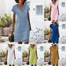 Load image into Gallery viewer, Women&#39;s Casual  Cotton Dress
