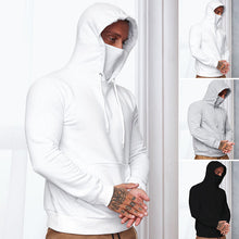 Load image into Gallery viewer, Men&#39;s Face Cover Long Sleeve Hooded
