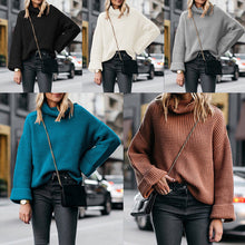 Load image into Gallery viewer, Turtleneck Loose Knitted Sweater
