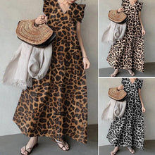 Load image into Gallery viewer, Leopard Print Commuter Long Dress
