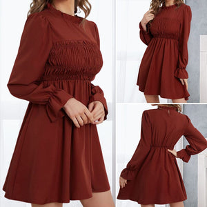 Burgundy Waist Dress