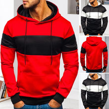 Load image into Gallery viewer, Men&#39;s Sports Hooded Sweatshirt With Drawstring
