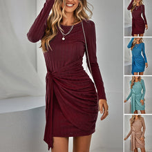 Load image into Gallery viewer, Ladies Knit Sexy Slim Dress
