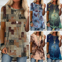 Load image into Gallery viewer, Short Sleeve Digital Print T-Shirt
