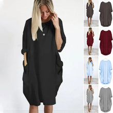 Load image into Gallery viewer, Loose Swing Panel Long Dress
