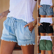 Load image into Gallery viewer, Women&#39;s Casual Denim Shorts With Pockets Cotton Jeans Shorts
