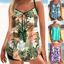 Load image into Gallery viewer, Printed Two-piece Plus Size Swimsuit
