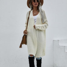 Load image into Gallery viewer, Long Solid Buttonless Knit Cardigan
