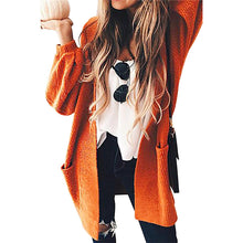 Load image into Gallery viewer, Loose Balloon Sleeve Long Sweater Cardigan
