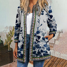 Load image into Gallery viewer, Printed Loose Long Sleeve Cardigan Jacket
