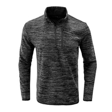 Load image into Gallery viewer, Men&#39;s Half Zip Stand Collar Sweatshirt
