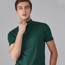 Load image into Gallery viewer, Men&#39;s Slim Fit T-shirt with a Stand-up Collar
