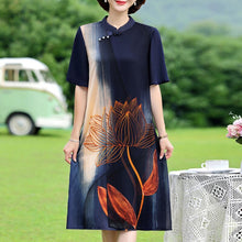Load image into Gallery viewer, Retro Printing Temperament Chiffon Skirt
