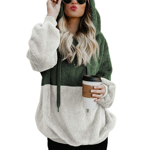 Panelled Hooded Sweater
