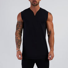 Load image into Gallery viewer, Men&#39;s Summer Single-colored Sports Vest with V-neck
