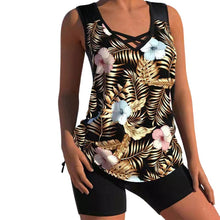 Load image into Gallery viewer, Plus Size Conservative Print Swimsuit
