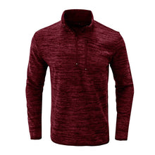 Load image into Gallery viewer, Men&#39;s Half Zip Stand Collar Sweatshirt
