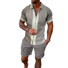 Load image into Gallery viewer, Men&#39;s Casual Printed Polo Suit
