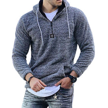 Load image into Gallery viewer, Fuzzy Sweatshirt With Stand-up Collar
