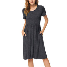 Load image into Gallery viewer, Pocket Crew Neck Dress
